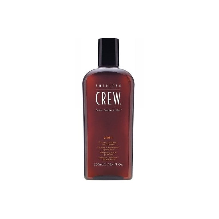 American Crew  Classic 3 in 1 Shampoo, Conditioner and Body Wash - 250ml
