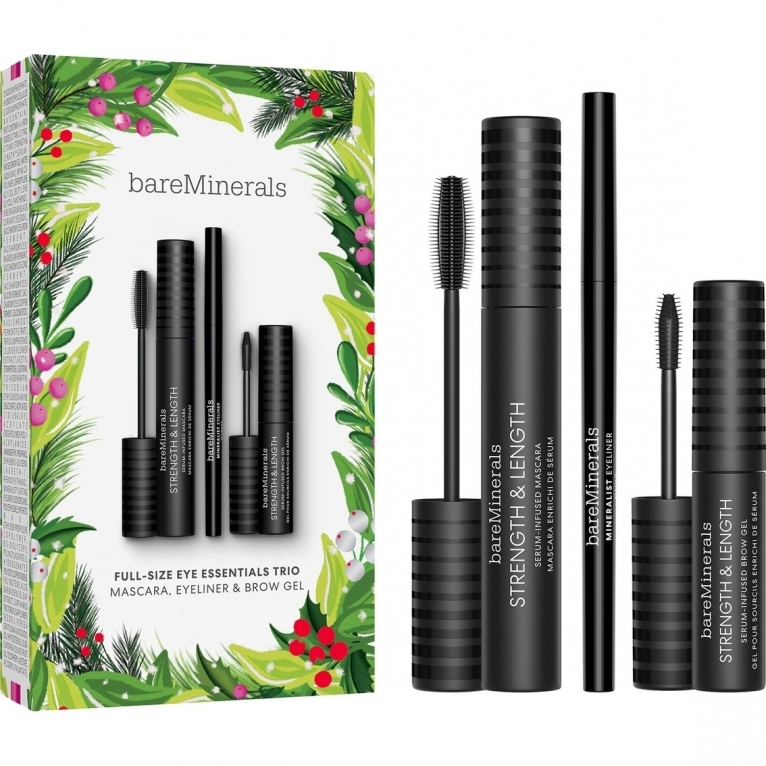bareMinerals  Full Size Eye-Essentials Trio 3 Piece Set - With Mascara, Eyeliner and Brow Gel