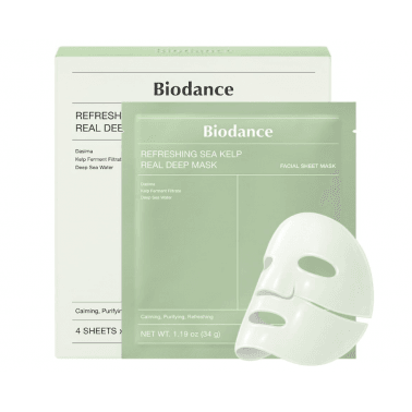 Biodance Refreshing Sea Kelp Real Deep Mask 4 x 34g