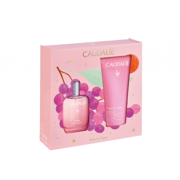 Caudalie  Rose des Vignes Gift Set Xmas 2026 - 50ml Fragrance & 200ml Shower Gel