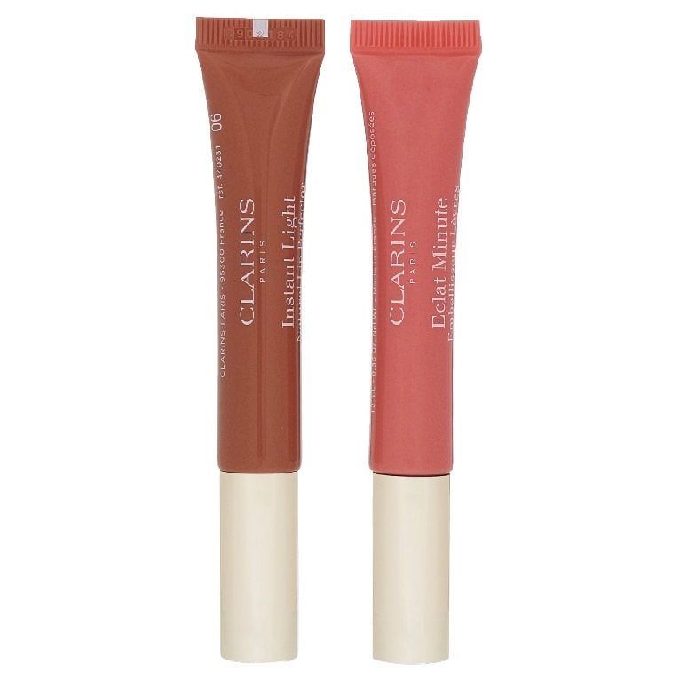 Clarins Instant Light Lip Perfector Duo 2 x 12ml - 05 Candy Shimmer   06 Rosewood Shimmer