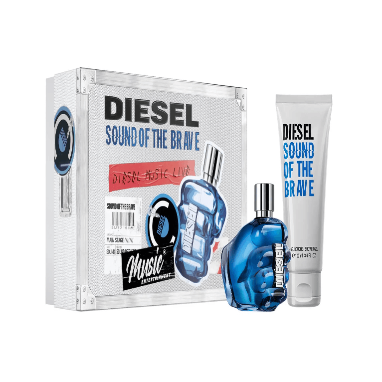 Diesel  Sound of the Brave 2021 - Gift Set With 50ml EDT Spray and 100ml Shower Gel