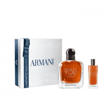 Emporio Armani Stronger With You Intensely 100ml EDP + 15ml EDP Gift Set