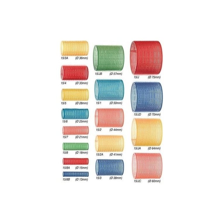 Hair Tools  Velcro Jumbo Yellow Rollers 66mm