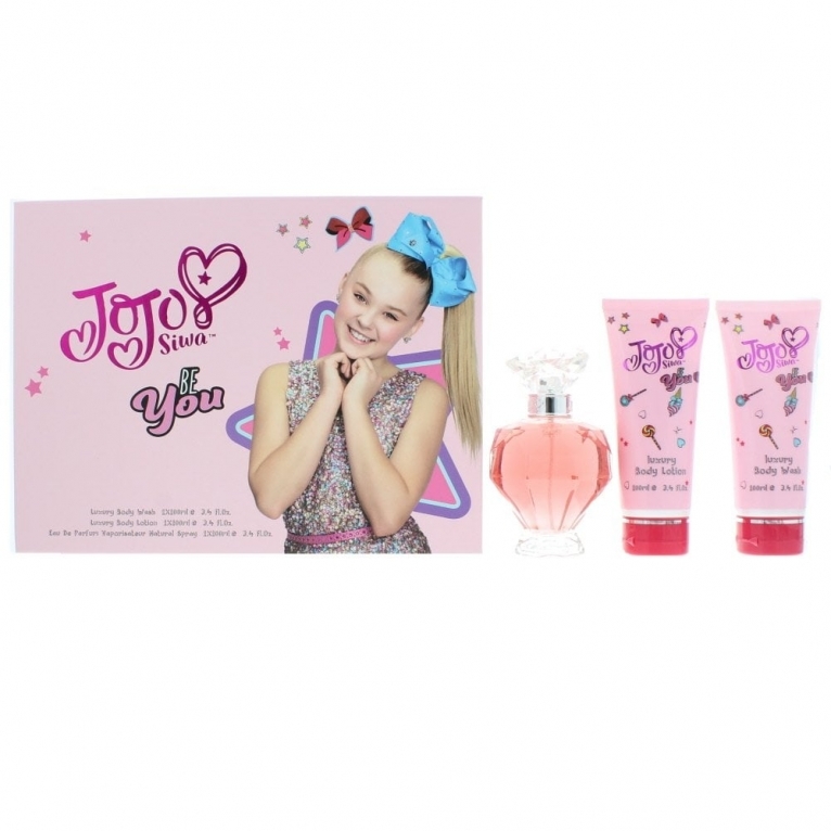 JOJO Siwa  Be You - Gift Set With 100ml EDP Spray  100ml Body Wash and 100ml Body Lotion
