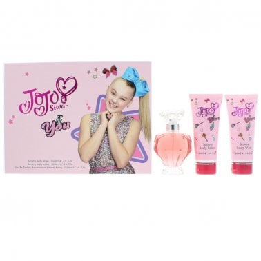 JOJO Siwa Be You - Gift Set With 100ml EDP Spray  100ml Body Wash and 100ml Body Lotion