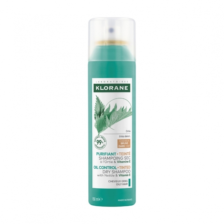 Klorane  Nettle Vitamin E Oil Control Tinted Dry Shampoo 150ml