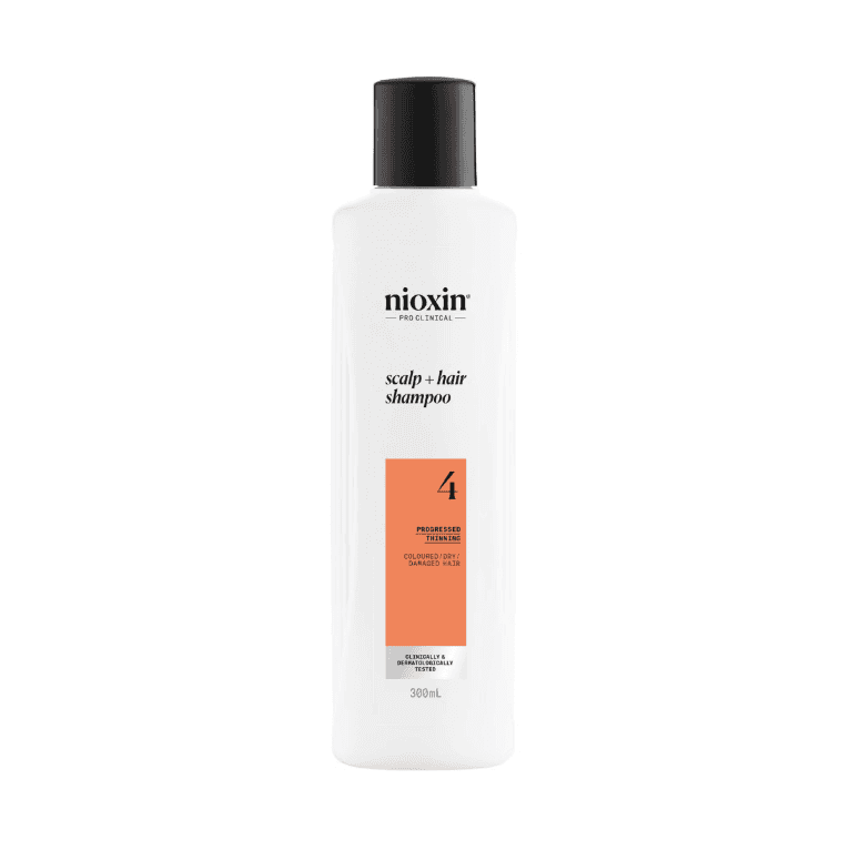 Nioxin  Pro Clinical System 4 Scalp + Hair Shampoo For Coloured ,Dry & Damaged Hair 300ml