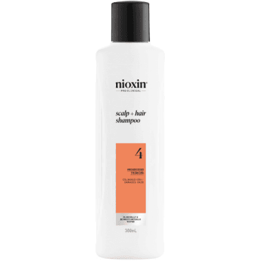 Nioxin Pro Clinical System 4 Scalp + Hair Shampoo For Coloured ,Dry & Damaged Hair 300ml