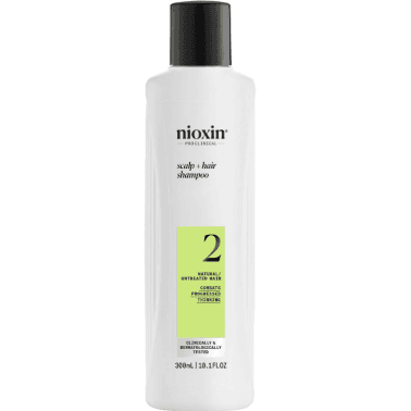 Nioxin Scalp & Hair Shampoo System 2 Progressed Thinning Shampoo against Hair Loss 300ml