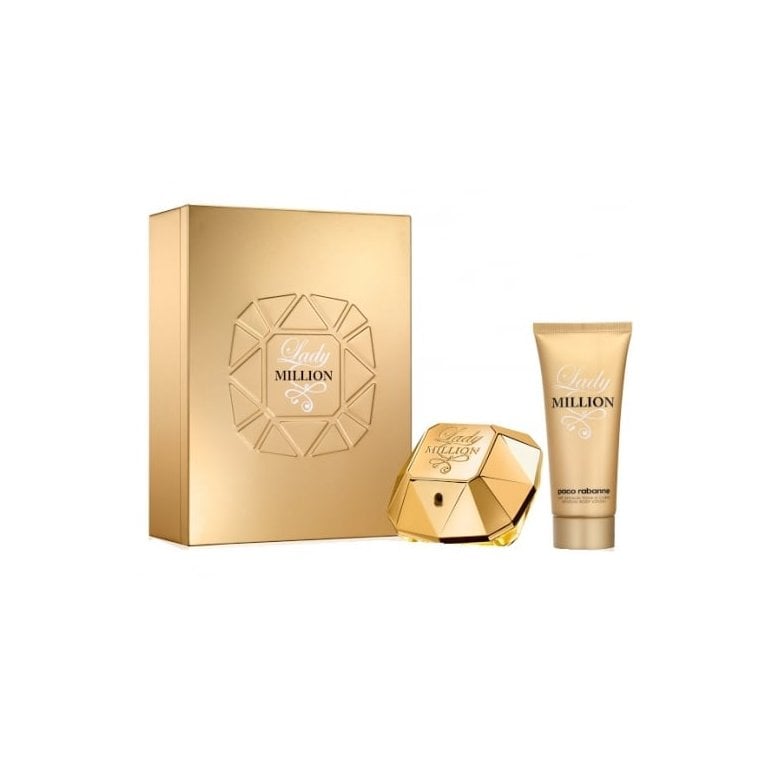 Paco Rabanne  Lady Million - 50ml Gift Set With 100ml Sensual Body Lotion.