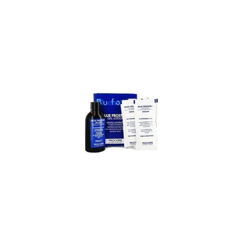 Proclere  Blue Frosting Gel Lotion Gentle Lightener 1 x 50ml Gel Lotion 2 x 13g