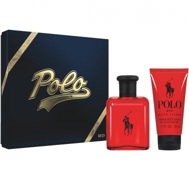 Ralph Lauren Polo Red 75ml EDT Spray + 50ml SG Set