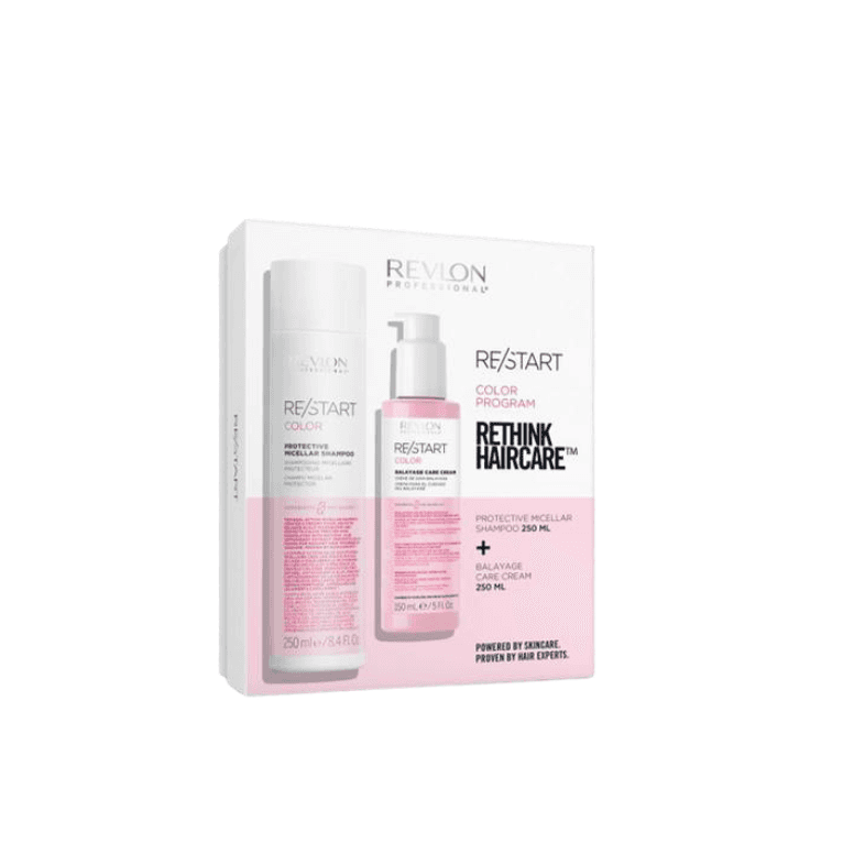 Revlon  Restart Colour Gift Set - Protective Micellar Shampoo 250ml + Balayage Care Cream 150ml