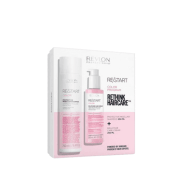 Revlon Restart Colour Gift Set - Protective Micellar Shampoo 250ml + Balayage Care Cream 150ml