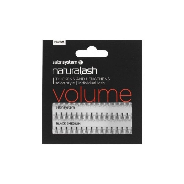 Salon System  Individual Lashes Black - Medium