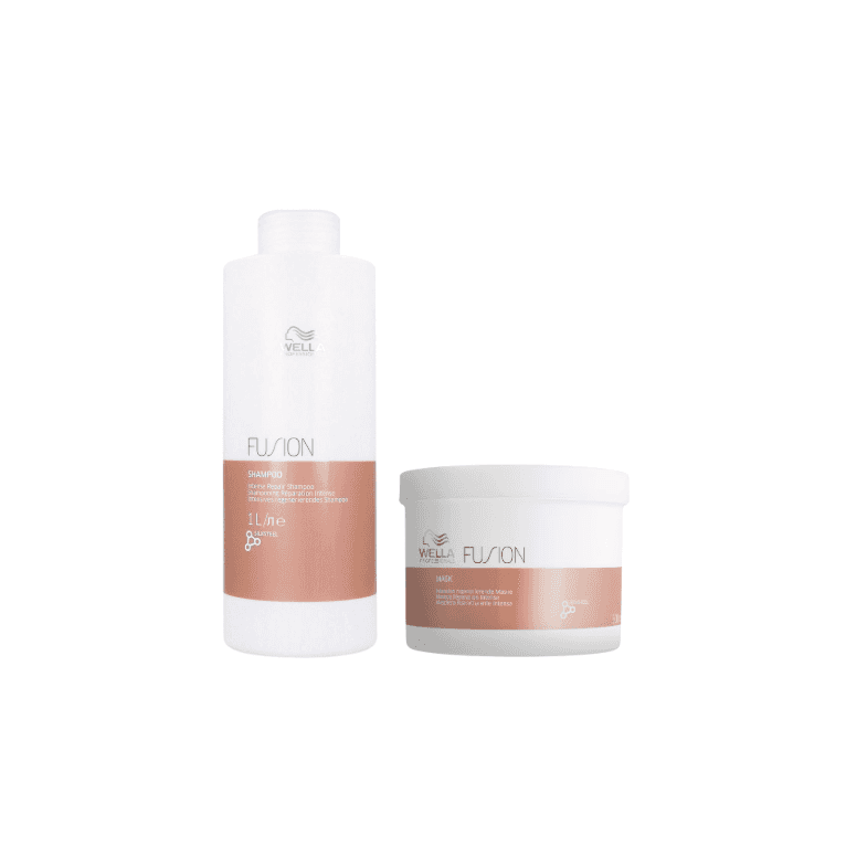 Wella Professionals Fusion Intense Repair Shampoo 1000ml & Repair Mask 500ml Bundle
