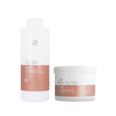 Wella Professionals Fusion Intense Repair Shampoo 1000ml & Repair Mask 500ml Bundle