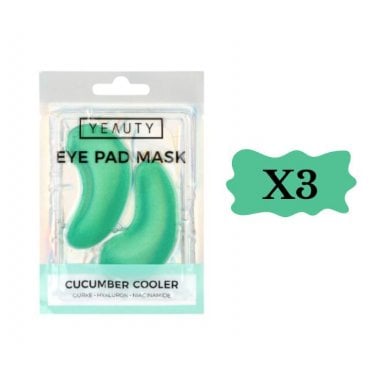 Yeauty Cucumber Cooler Eye Pad Mask - 3 Packs