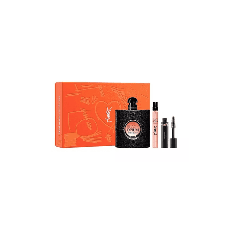 Yves Saint Laurent  Black Opium EDP Spray 90ml + EDP Purse Spray 10ml + Mascara 2ml Giftset