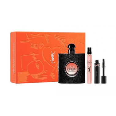 Yves Saint Laurent Black Opium EDP Spray 90ml + EDP Purse Spray 10ml + Mascara 2ml Giftset
